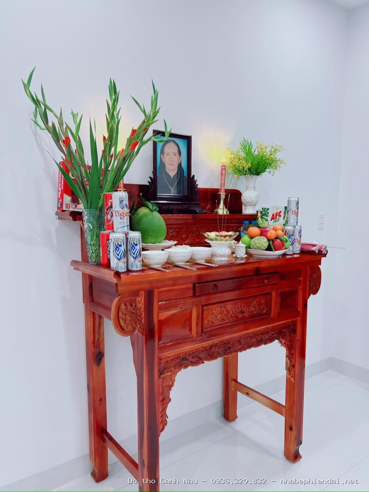 Bàn thờ chung cư gỗ gụ Btc 072 - Kho bàn thờ hiện đại